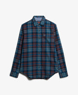 Superdry Mens LS Cottobn Lumberjack Shirt Logger Check Blue Northern