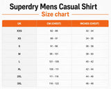 Superdry Mens Garment Dyed Long Sleeve Shirt Tumbled Tan Northern