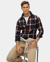 Superdry Mens Lumberjack Check Shirt Oregon Navy Northern Ireland