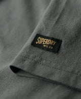 Superdry Mens Metallic Workwear Graphic T-Shirt Charcoal Ballynahinch