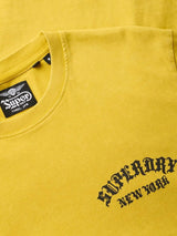 Superdry Mens Neo Trad Tattoo Loose T-Shirt Oil Yellow Northern