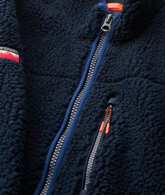 Superdry Mens Outdoor Full Zip Fleece Eclipse Navy Northern Ireland