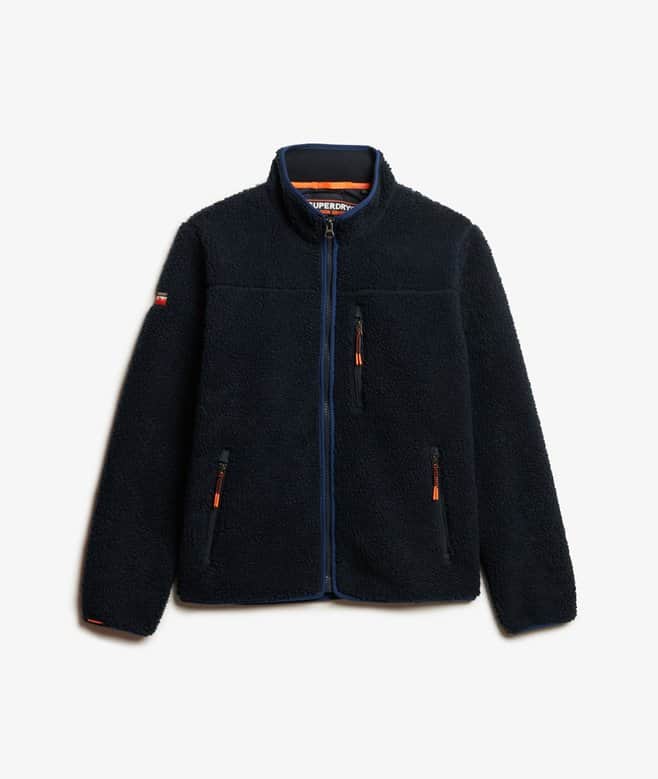 Superdry Mens Outdoor Full Zip Fleece Eclipse Navy Northern Ireland