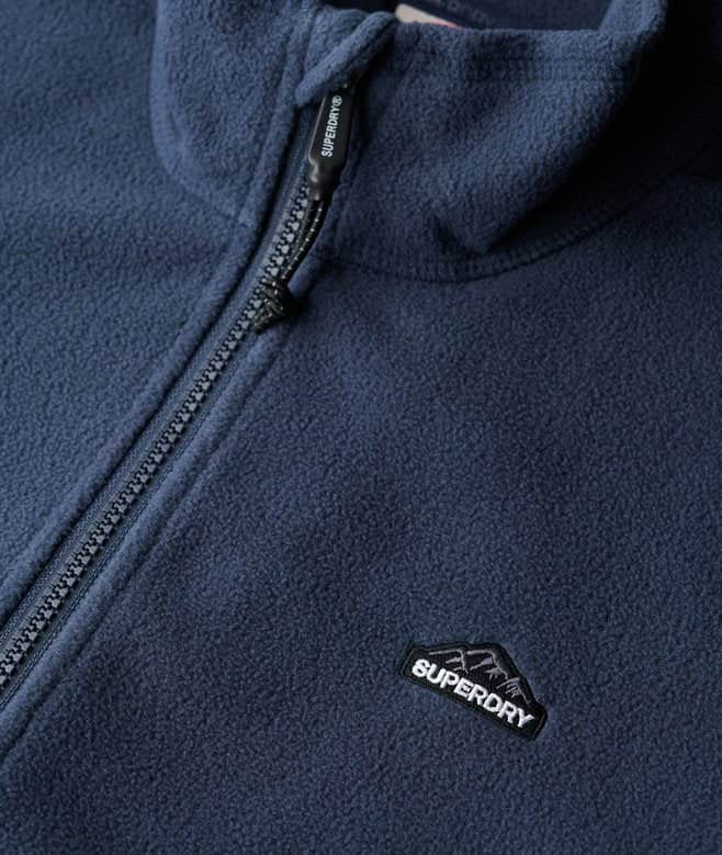 Superdry Mens Polar Fleece Full Zip Lauren Navy Northern Ireland