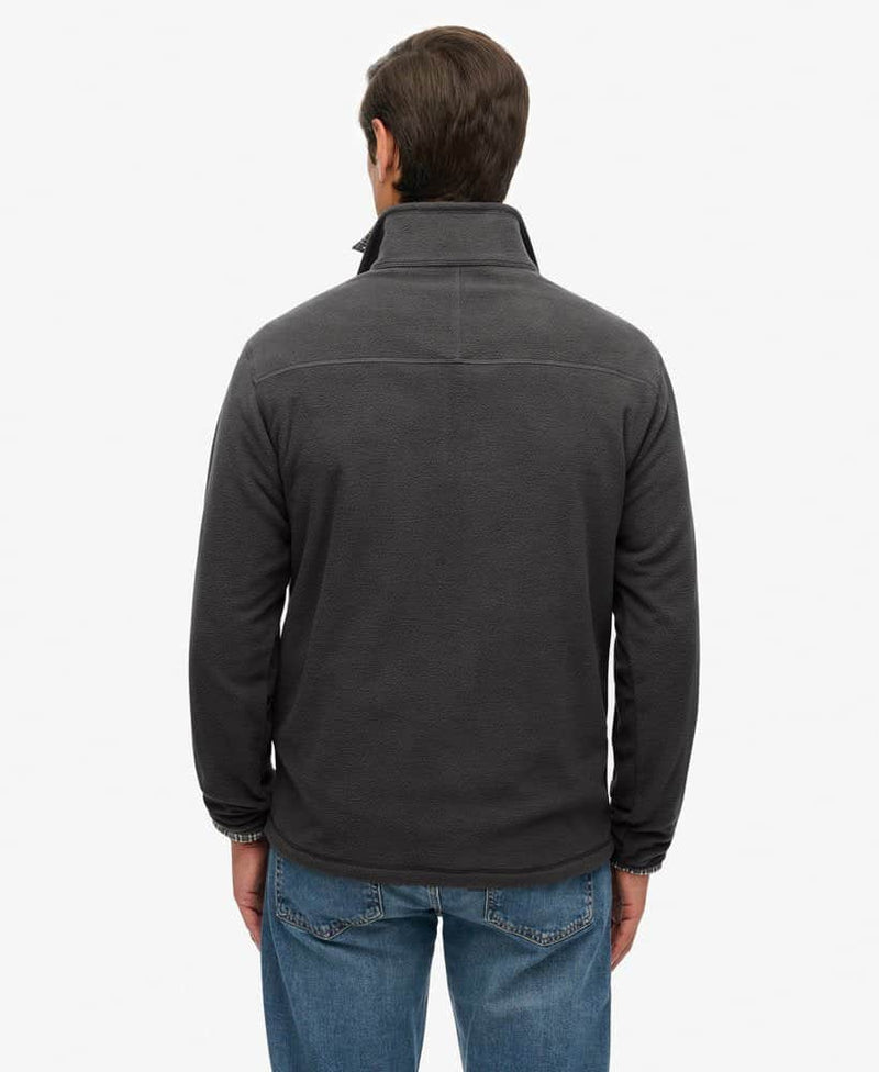 Superdry Mens Polar Fleece Half Zip Charcoal Northern Ireland Belfast