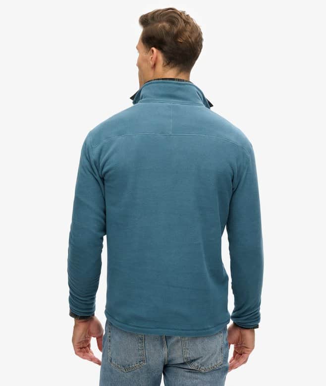 Superdry Mens Polar Fleece Half Zip Orion Blue Northern Ireland
