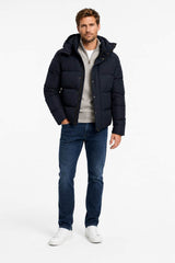 Superdry Mens Premium Hooded Puffer Jacket Black Northern Ireland
