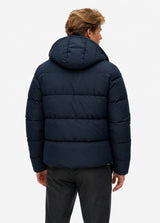 Superdry Mens Premium Hooded Puffer Jacket Eclipse Navy Northern