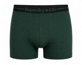 Superdry Mens SD CO Boxers 3 Pack Black/Navy/Enamel Green Northern