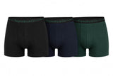 Superdry Mens SD CO Boxers 3 Pack Black/Navy/Enamel Green Northern