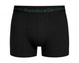 Superdry Mens SD CO Boxers 3 Pack Black/Navy/Enamel Green Northern