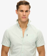 Superdry Mens Short Sleeve Oxford Shirt Light Green Northern Ireland