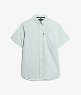 Superdry Mens Short Sleeve Oxford Shirt Light Green Northern Ireland