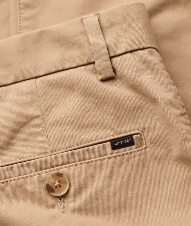 Superdry Mens Slim Tapered Stretch Chino Trousers Shaker Beige