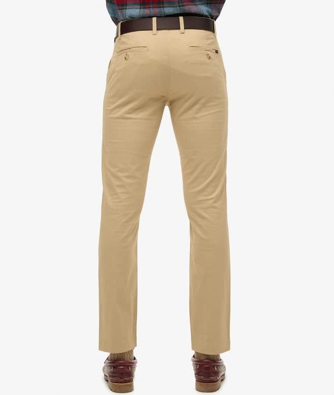 Superdry Mens Slim Tapered Stretch Chino Trousers Shaker Beige