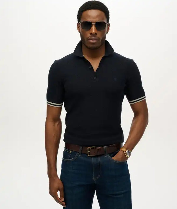 Superdry Mens Square Metal Aviator Sunglasses Black/Smoke Lens