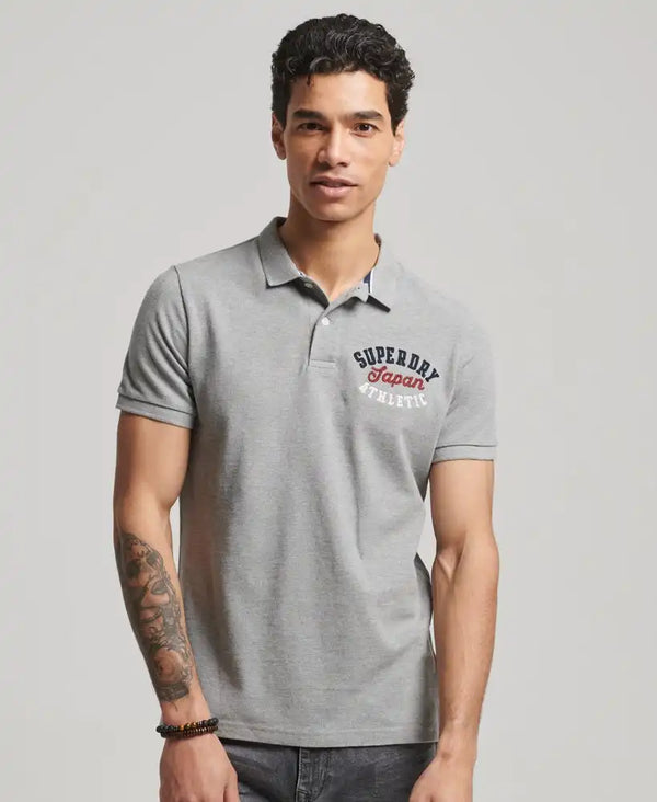 Superdry Men’s Superstate Polo Shirt Grey Marl Ballynahinch Northern