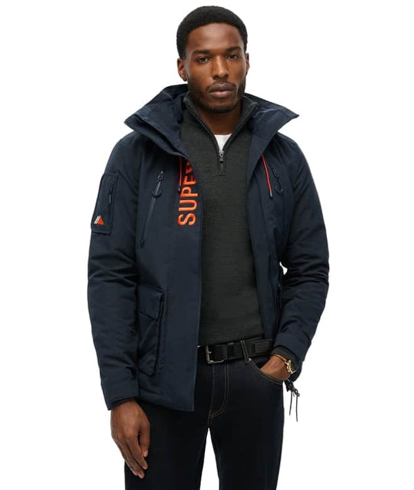 Superdry Mens Ultimate Emb Windbreaker Jacket Eclipse Navy Northern