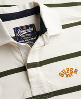 Superdry Men’s Vintage Athletic Rugby Top White Stripe Northern