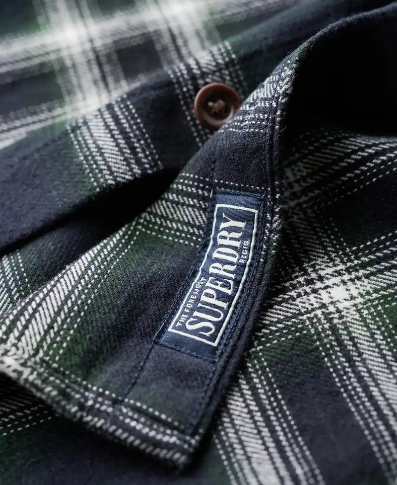 Superdry Men’s Vintage Check Overshirt Labrea Navy Northern Ireland