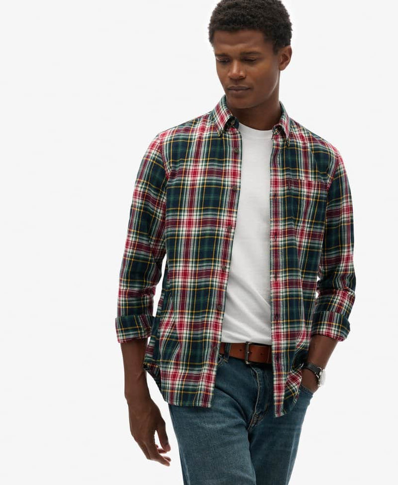 Superdry Mens Vintage Check Shirt Grace Check Green Northern Ireland