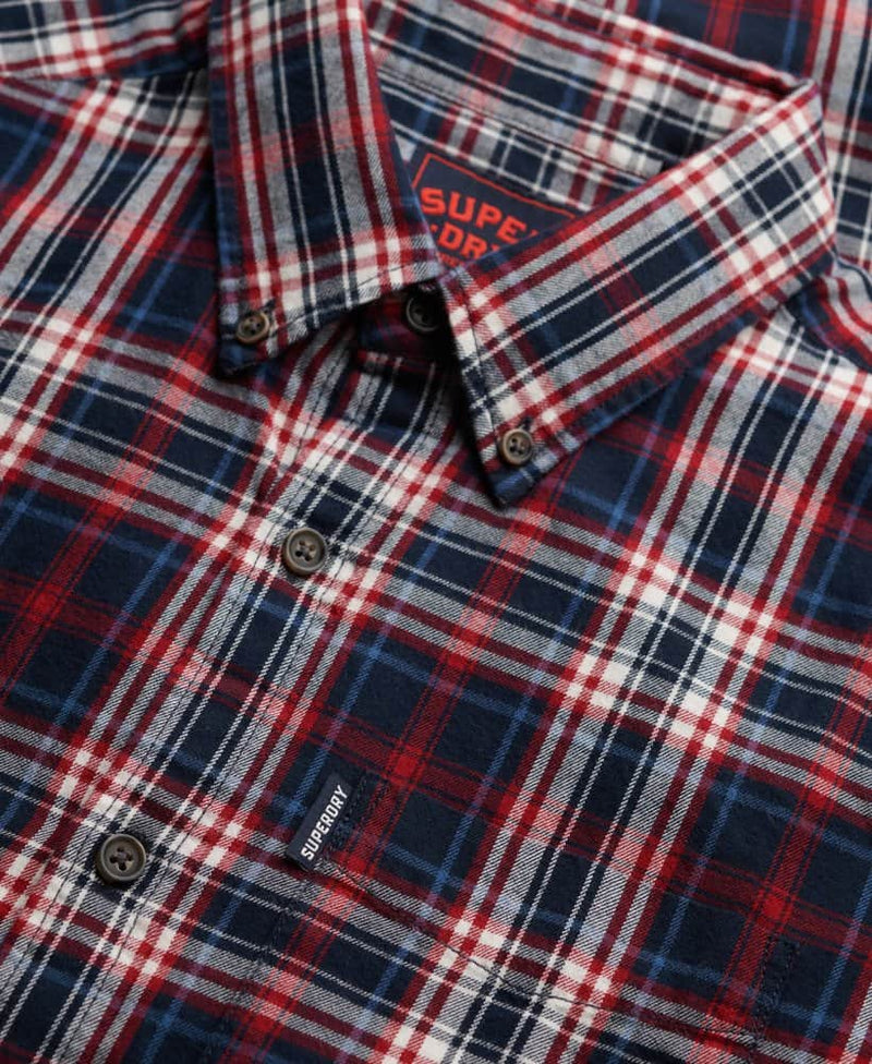 Superdry Mens Vintage Check Shirt Grace Check Navy Northern Ireland