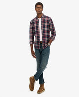 Superdry Mens Vintage Check Shirt Grace Check Navy Northern Ireland