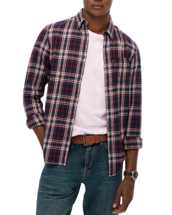 Superdry Mens Vintage Check Shirt Grace Check Navy Northern Ireland