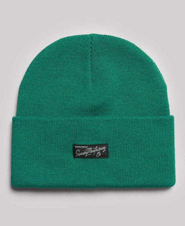 Superdry Mens Vintage Classic Knitted Beanie Vienna Green Northern