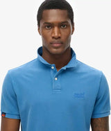 Superdry Mens Vintage Destory Polo Shirt Blue Lagoon Northern Ireland