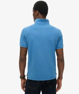 Superdry Mens Vintage Destory Polo Shirt Blue Lagoon Northern Ireland