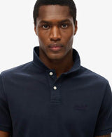 Superdry Mens Vintage Destroy Polo Shirt Eclipse Navy Northern