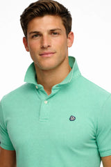 Superdry Mens Vintage Destroy Polo Shirt Spring Bud Green Northern