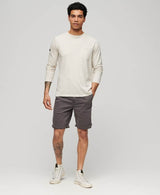 Superdry Mens Vintage International Chino Shorts Washed Grey Northern