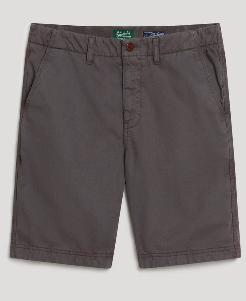 Superdry Mens Vintage International Chino Shorts Washed Grey Northern