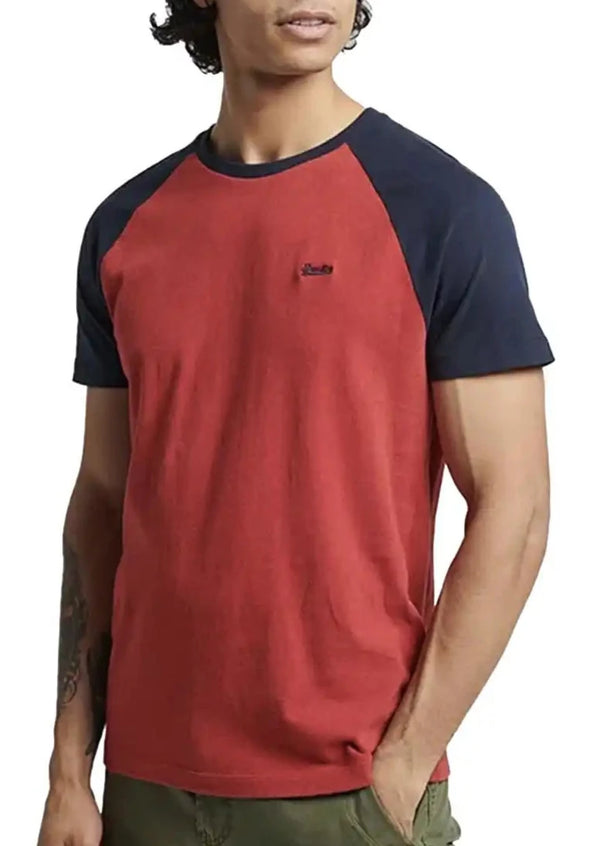 Superdry Men’s Vintage Logo Baseball T-Shirt Hike Red Ballynahinch