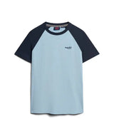 Superdry Men’s Vintage Logo Baseball T-Shirt Thrift Blue Northern