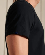 Superdry Vintage Logo Embroidered T-Shirt- Black