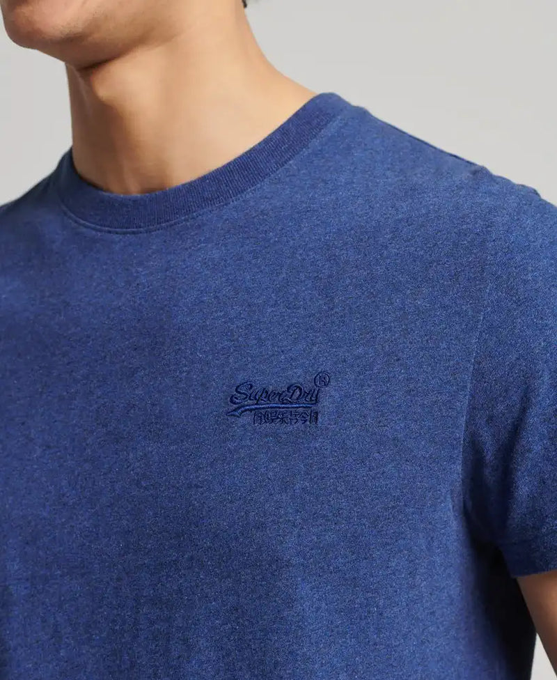 Superdry Vintage Logo Embroidered T-Shirt Bright Blue - 