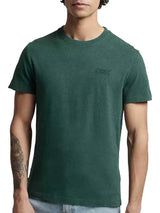 Superdry Men’s Vintage Logo Embroidered T-Shirt Buck Green Marl