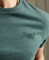 Superdry Vintage Logo Embroidered T-shirt - Buck Green Marl