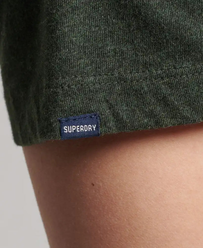 Superdry Men’s Vintage Logo Embroidered T-Shirt Campus Green