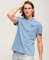 Superdry Mens Vintage Logo Embroidered T-Shirt Fresh Blue Ballynahinch