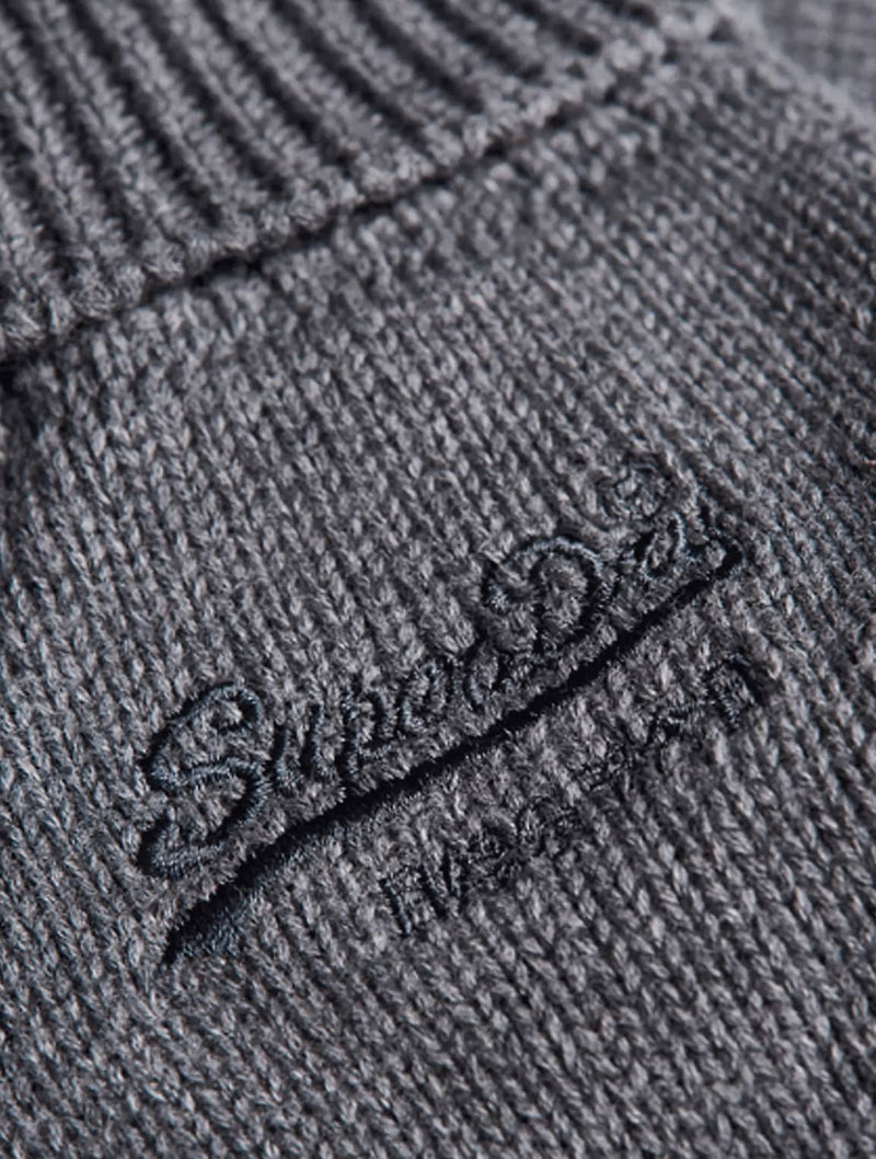 Superdry Vintage Logo Gloves - Rich Charcoal