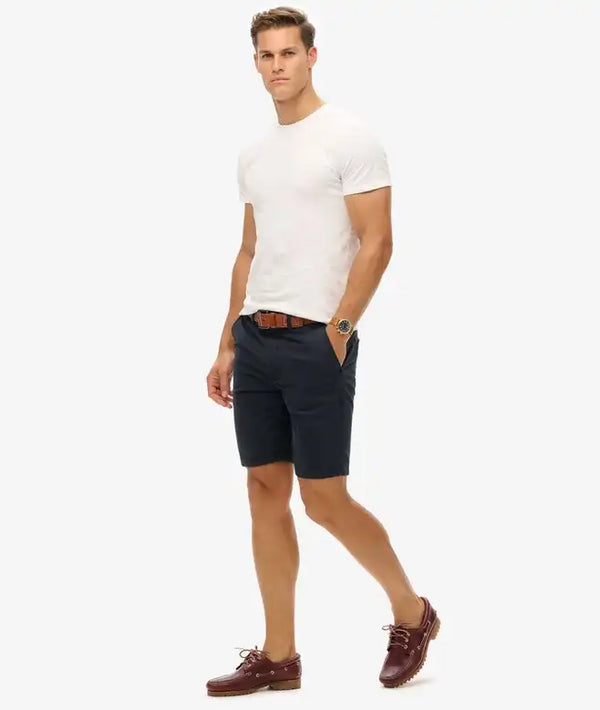 Superdry Men’s Vintage Officer Chino Shorts Eclipse Navy Northern