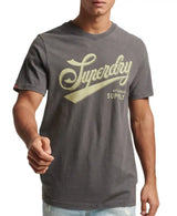Superdry Men’s Vintage Script Workwear T-Shirt Charcoal Ballynahinch