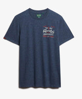 Superdry Mens Vintage Workwear Relaxed T-Shirt Blue Grit Northern