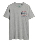 Superdry Mens Vintage Workwear Relaxed T-Shirt Light Grey Northern