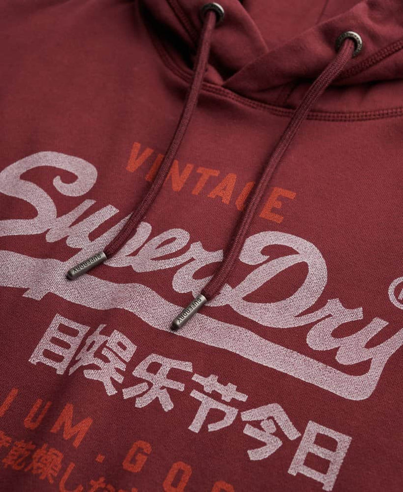 Superdry Mens VL Duo Hoodie Port Red Northern Ireland Belfast