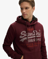Superdry Mens VL Duo Hoodie Port Red Northern Ireland Belfast